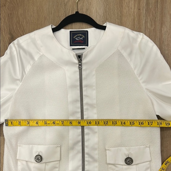 Paul & Shark White Bomber Jacket Sporty Design - Picture 11 of 13